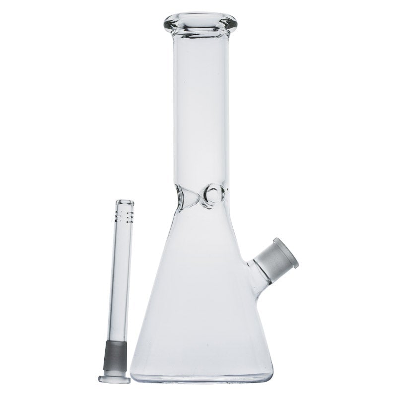 11.4″ Clear Beaker Bong With Slitted Downstem