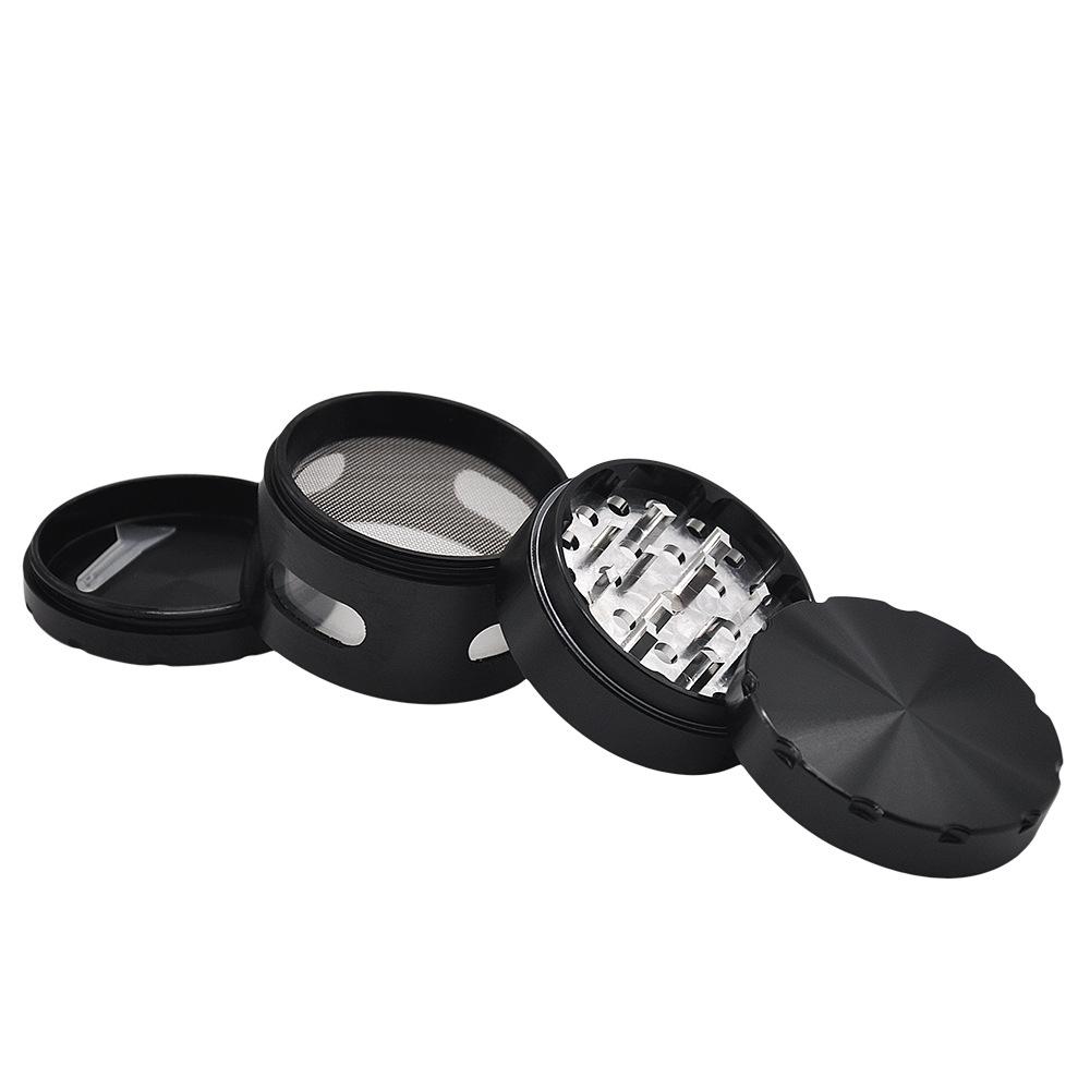Herb Grinder W/ 3 Transparent Windows 4 Layer 63 mm