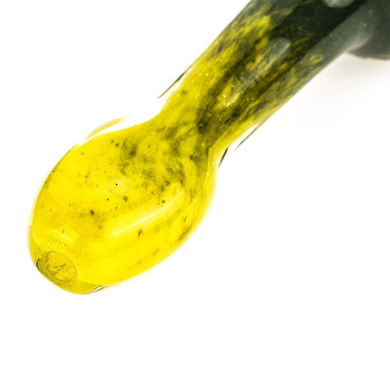 Darkolivegreen Frit Glass Pipe