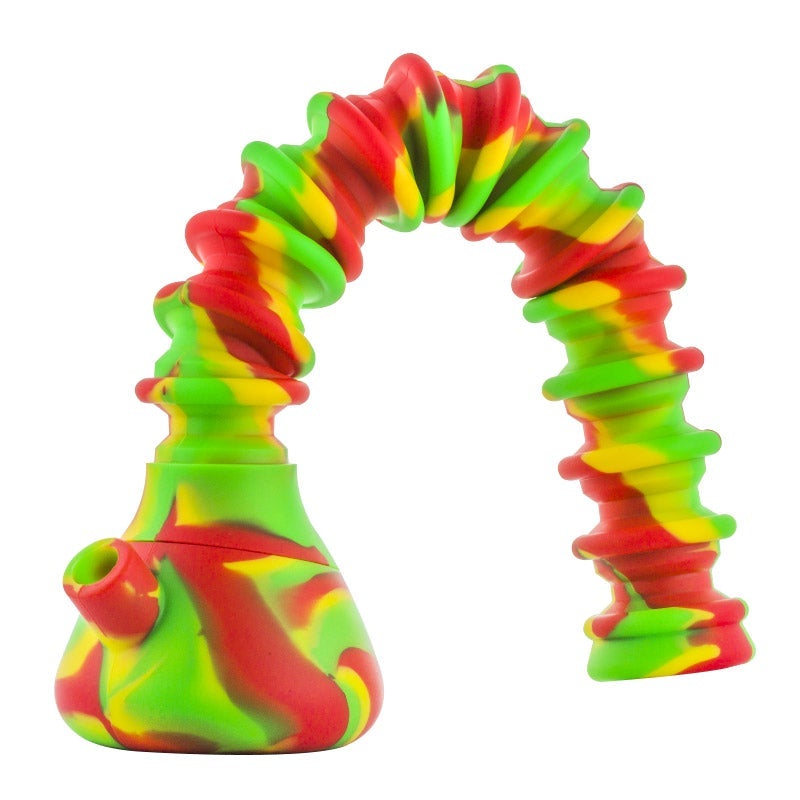 21 Silicone Collapsible Beaker Bong (Random Color)