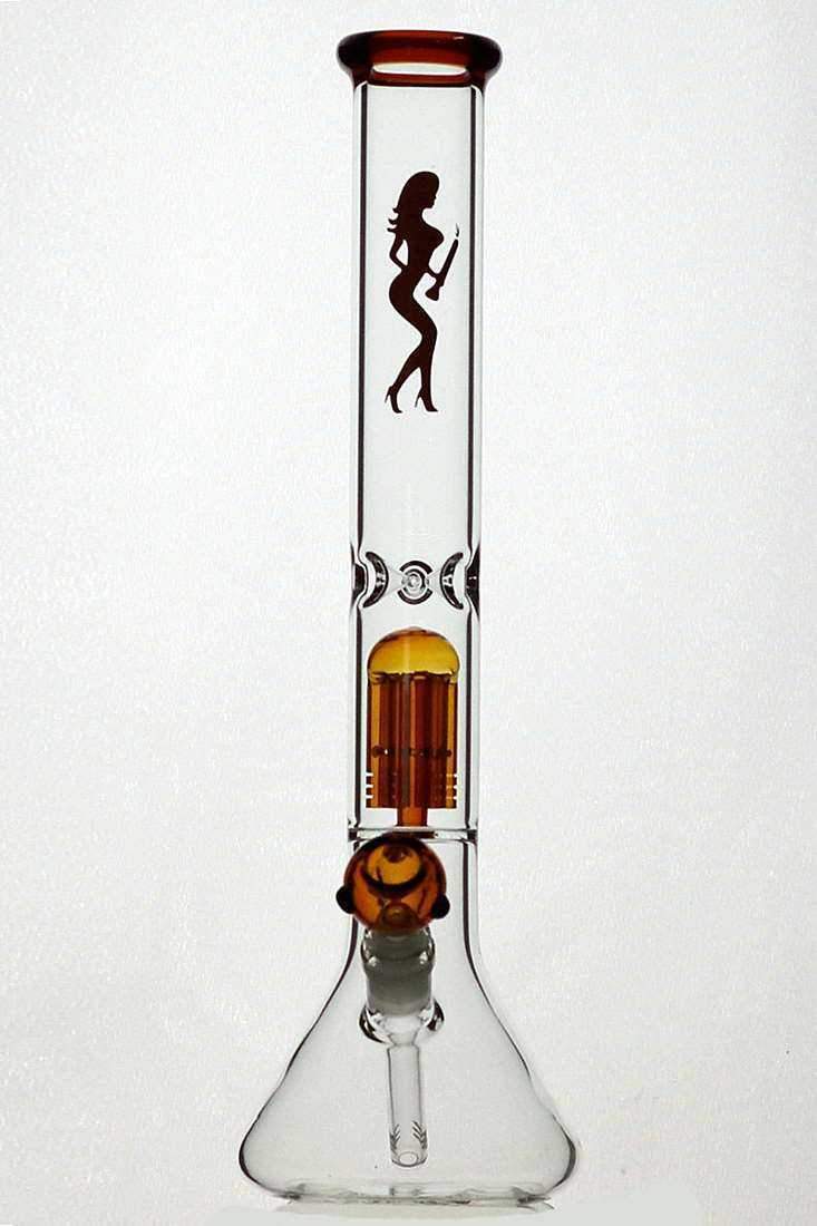 18 volcano 6 arms glass water bong