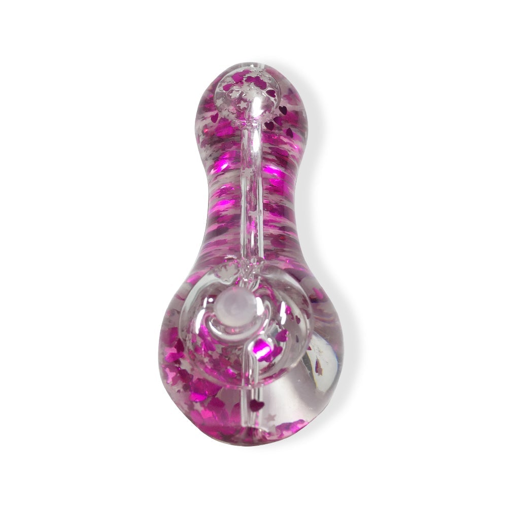 Sparkly Glitter Glass Pipe (Random Color)