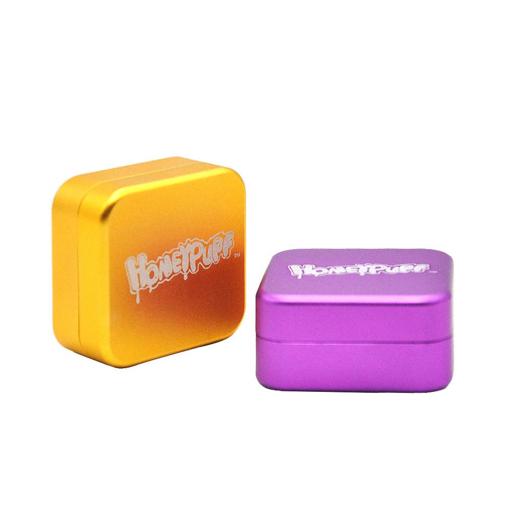 Honeypuff Square Novelty Herb Grinder 2 Layer 47MM (2 Color)