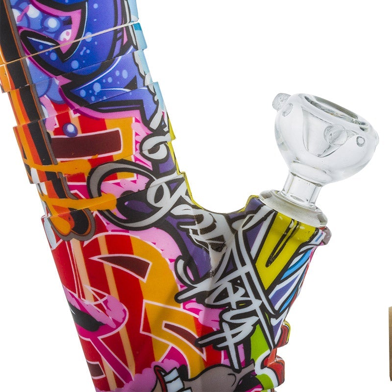 14 Graffiti Detachable Silicone Bong