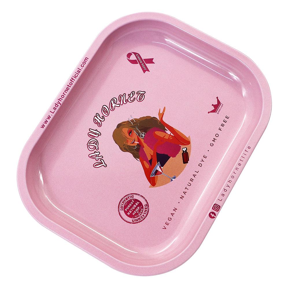 Pink Lady Tinplate Cigarette Rolling Tray