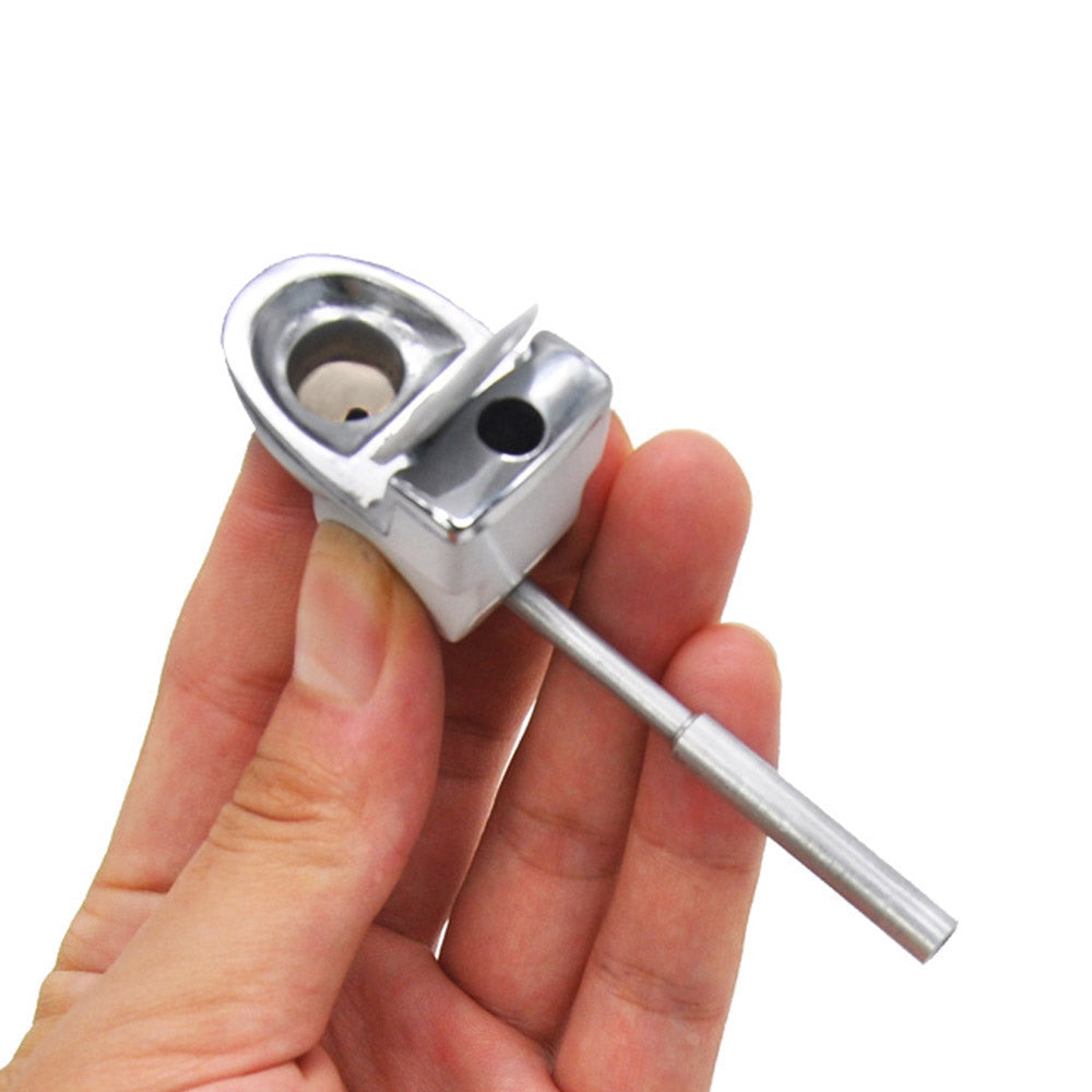 Metal Toilet Smoking Hand Pipe