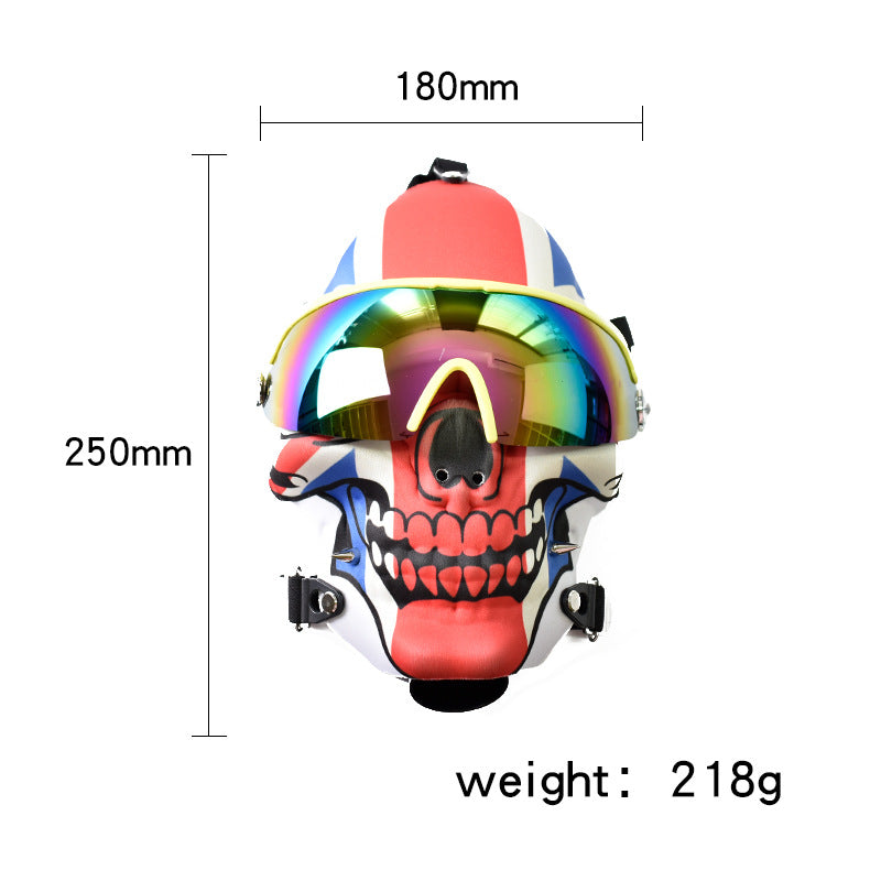 Sun Glasses Skull Fabric Gas Mask Bong w/ Water Pipe