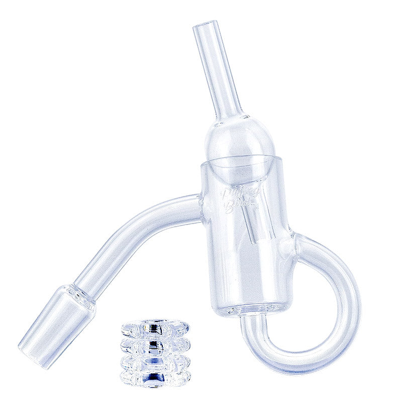 Diamond Knot Loop Recycler Quartz Banger