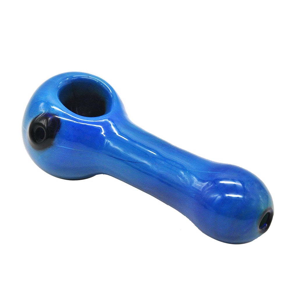 Blue Glass Tobacco Pipe - PuffingBird AU