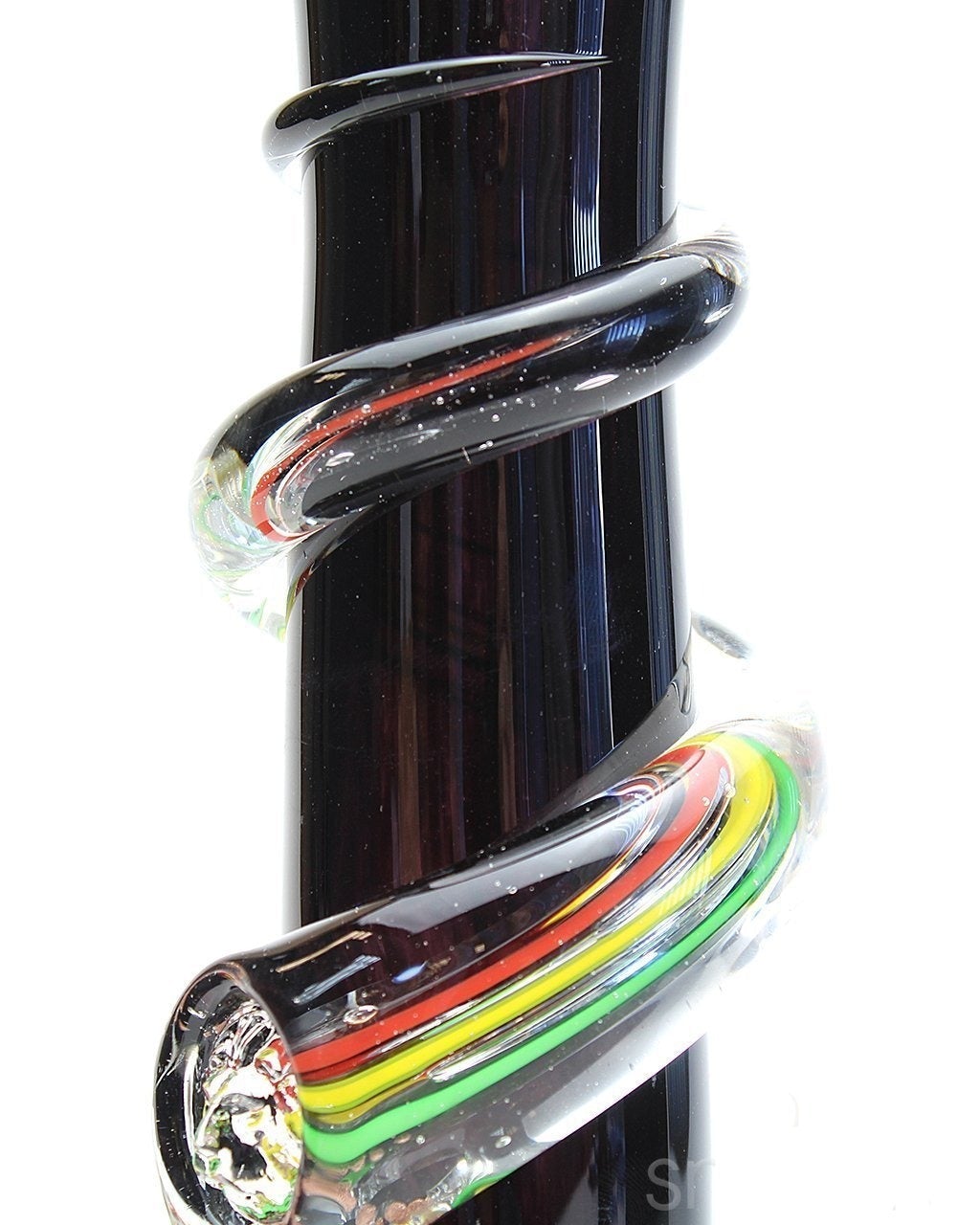 Noble Glass Small Rasta Wrapped Soft Glass Bong