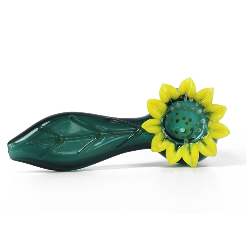Sunflower Glass Novelty Pipe