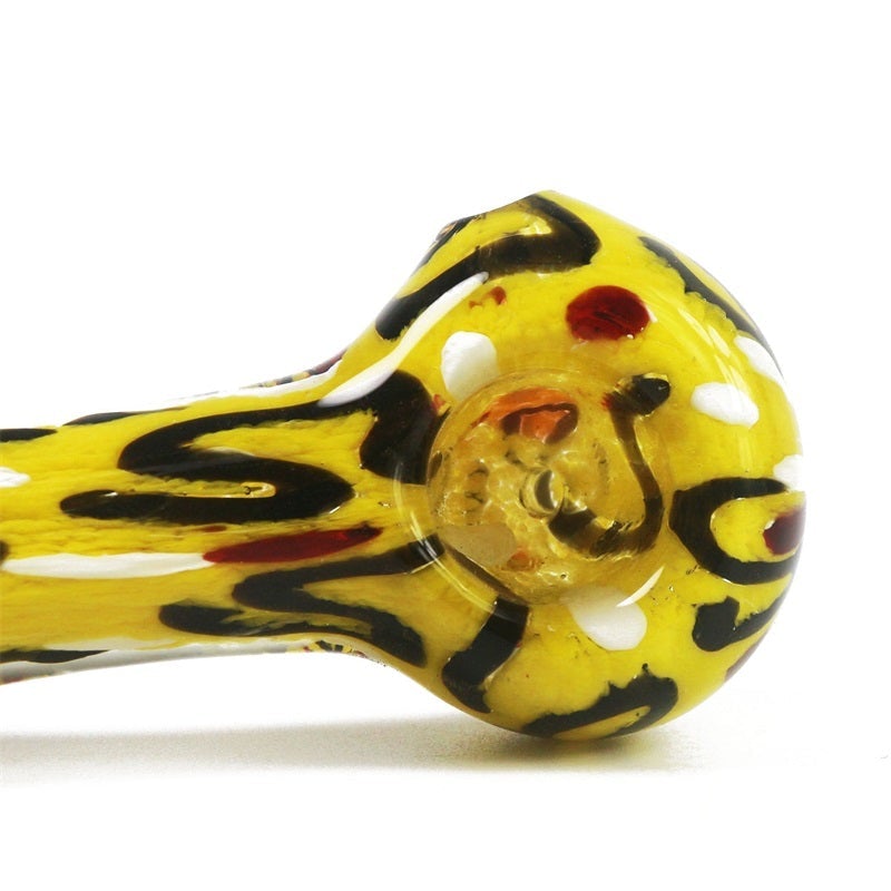 Handmade Strips Glass Pipe (Random Color)