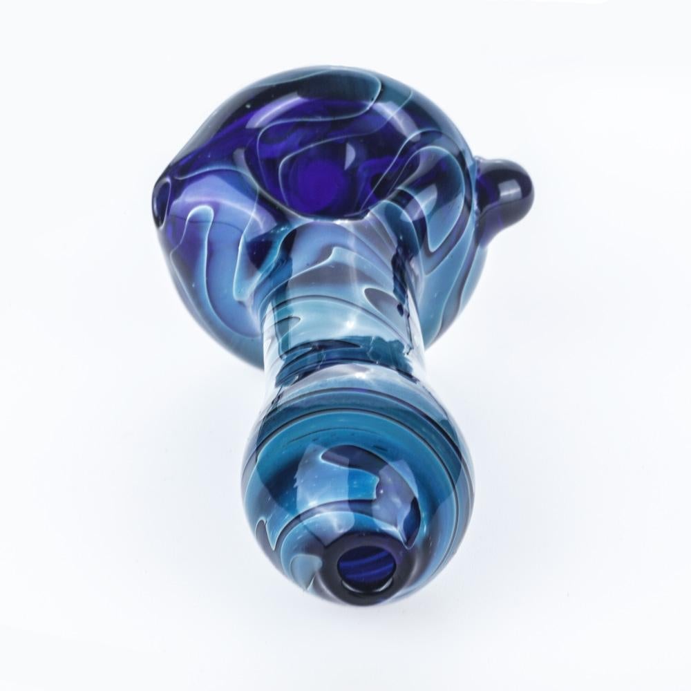 Mini Matrix Perc Dab Rig and Heady Pattern Glass Hand Pipe Set - PuffingBird AU