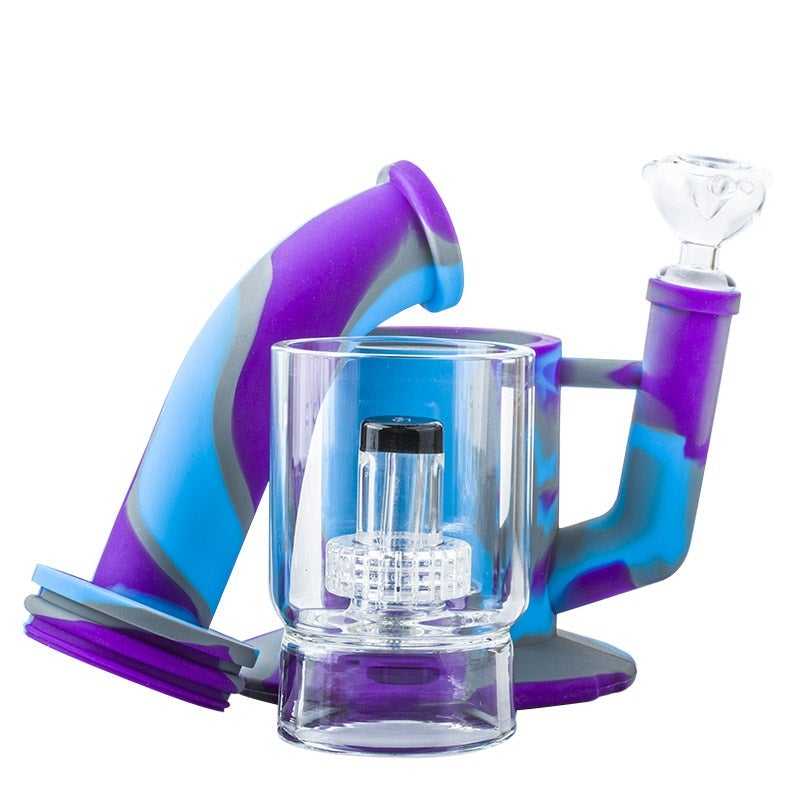 14 Showerhead Perc Silicone Bong