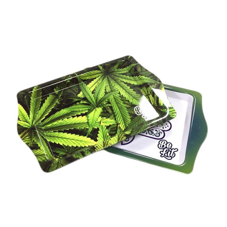 Green Tinplate Plate Rolling Tray