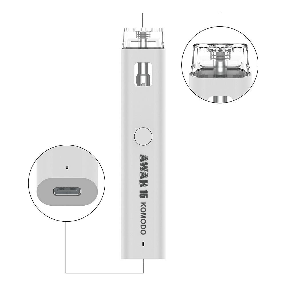 KOMODO AKAW 15 350mAh 510 Thread Vape Pen