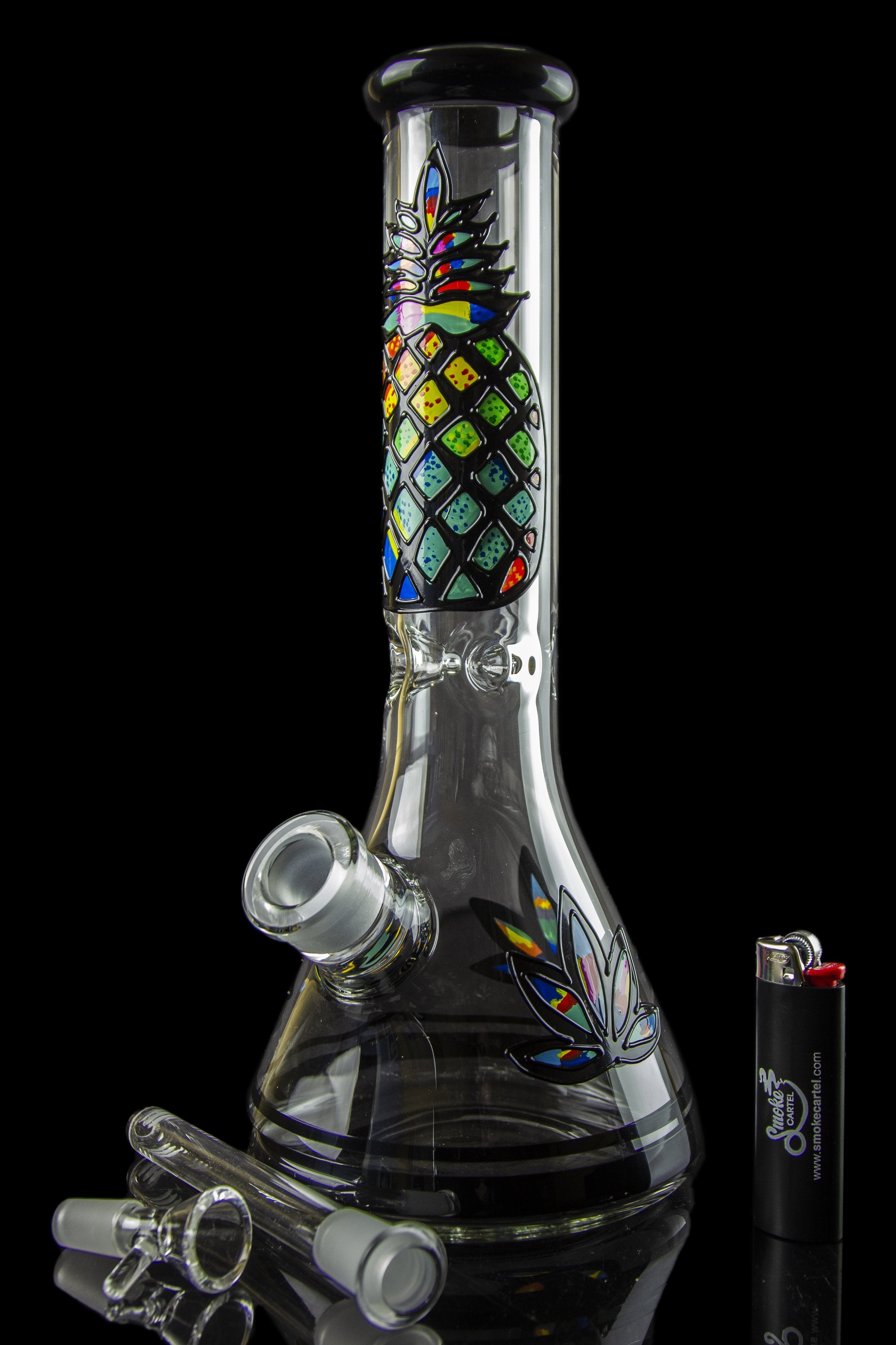 Psychedelic Pineapple Beaker Bong