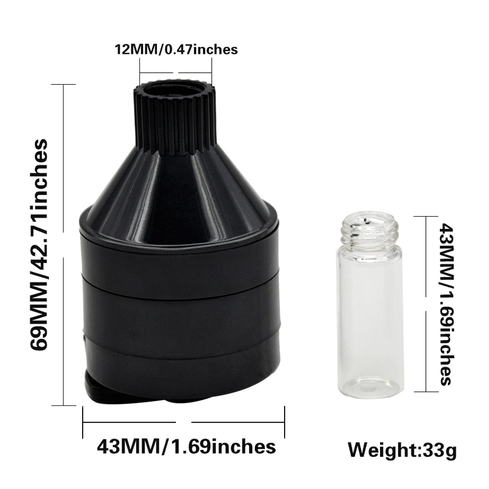 Plastic Mill Funnel Weed Grinder