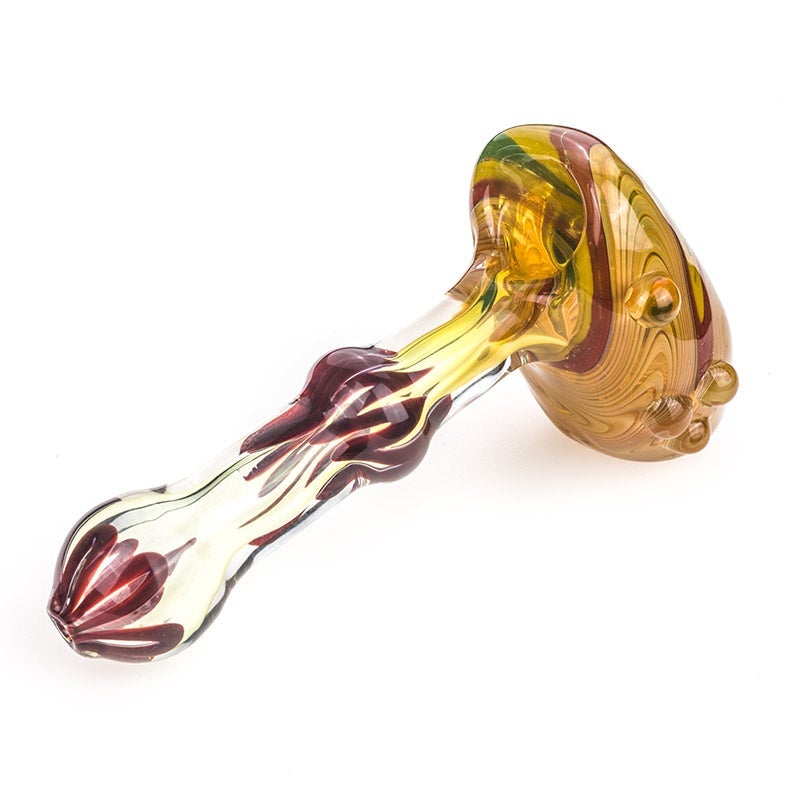 Swirl Fumed Glass Hammer Bubbler