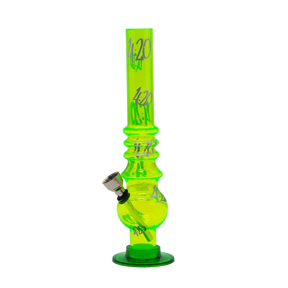 8 Acrylic Bong 420 Pattern(Random Color)
