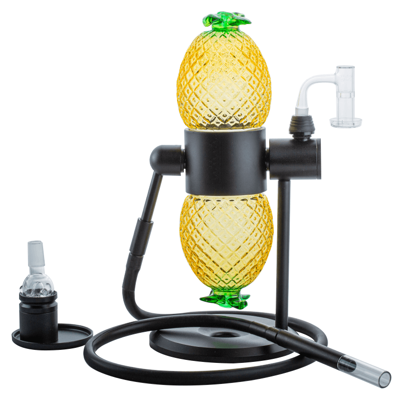 Pineapple Gravity Bong w/ Terp Slurper Quartz Banger Set