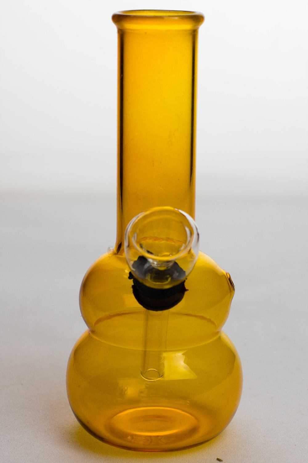 6 yellow glass water bong
