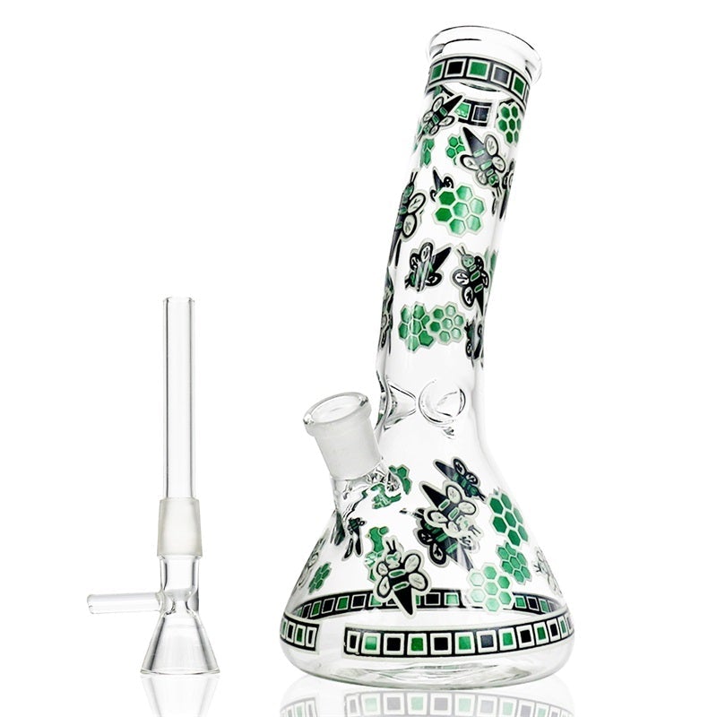 8 Glow-In-The-Dark Honeybee Beaker Bong