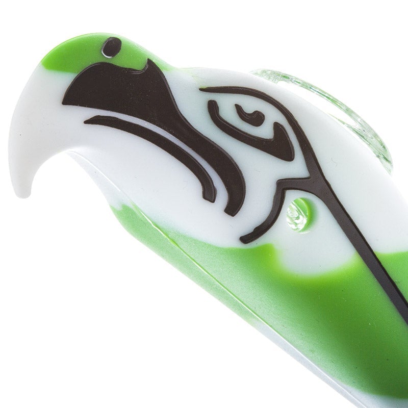 Silicone Seahawks Hand Pipe (Random Color)