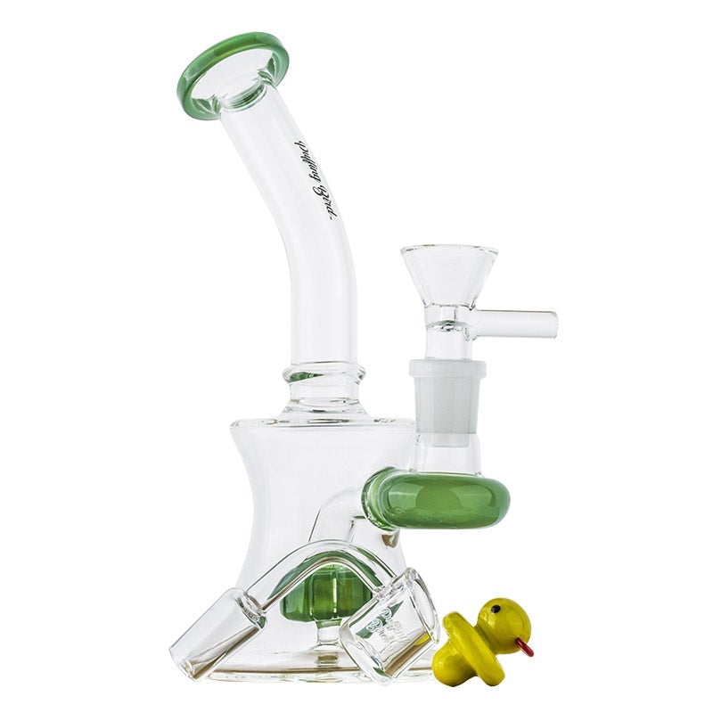 Mini Showerhead Perc Dab Rig Set w/ Quartz Banger Carb Cap