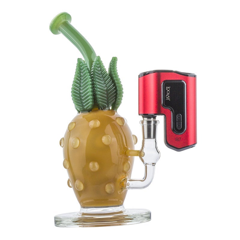 Pineapple Themed Bong w/ Lookah Q7 Electric Dab Nail Set