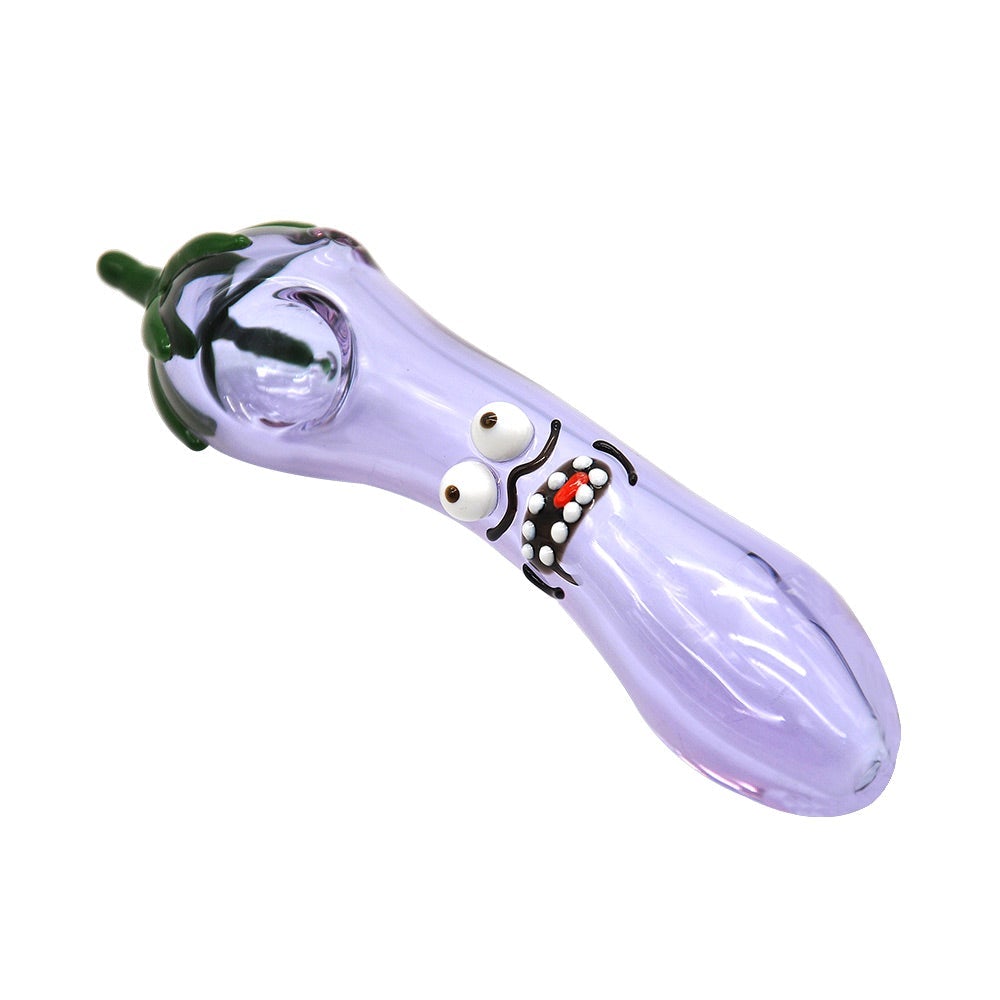 Eggplant Novelty Glass Pipe