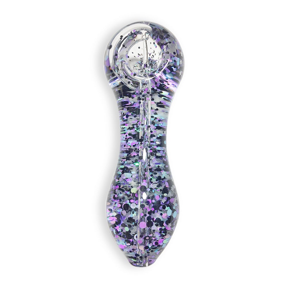 Sparkly Glitter Glass Pipe (Random Color)
