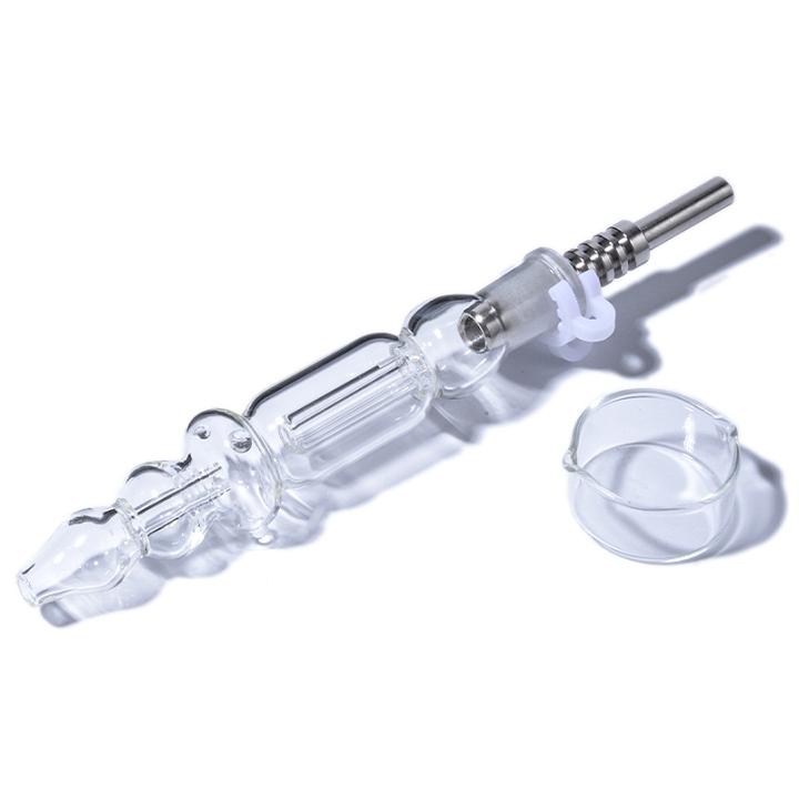 10mm Glass Dab Straw Zipper Pouch Packaging