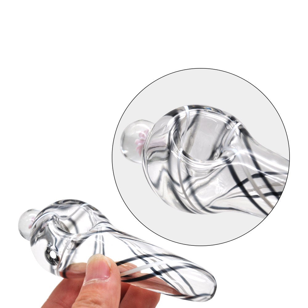 Spiral Heady Glass Spoon Pipe