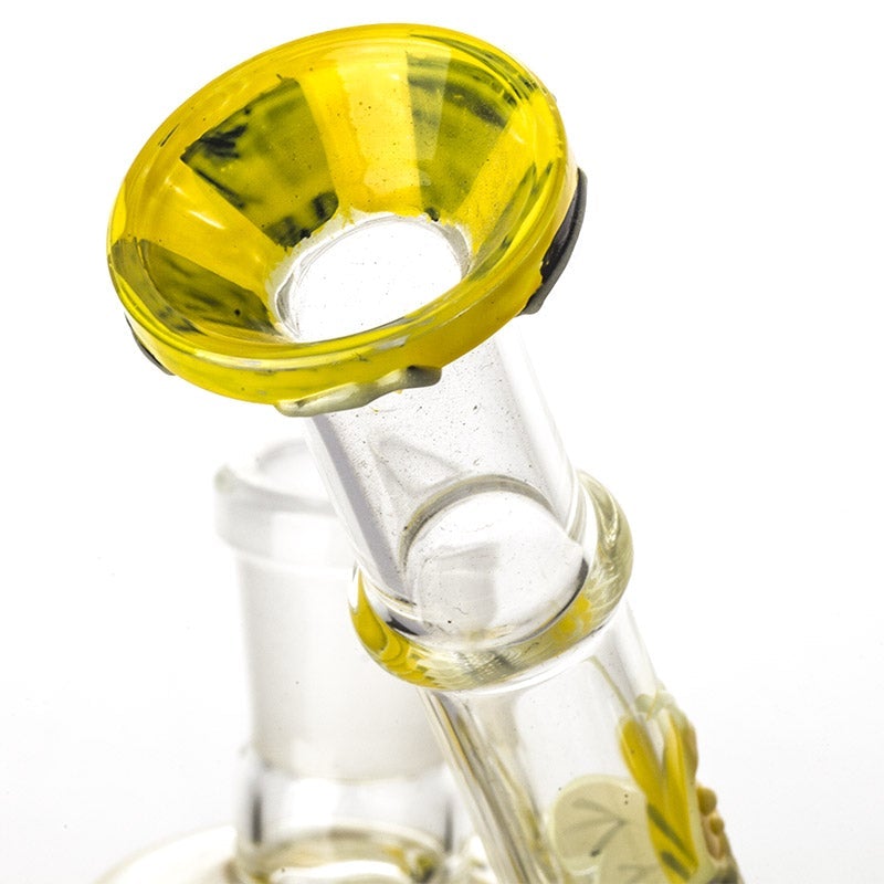 6 Honeybee Pattern Glass Dab Rig