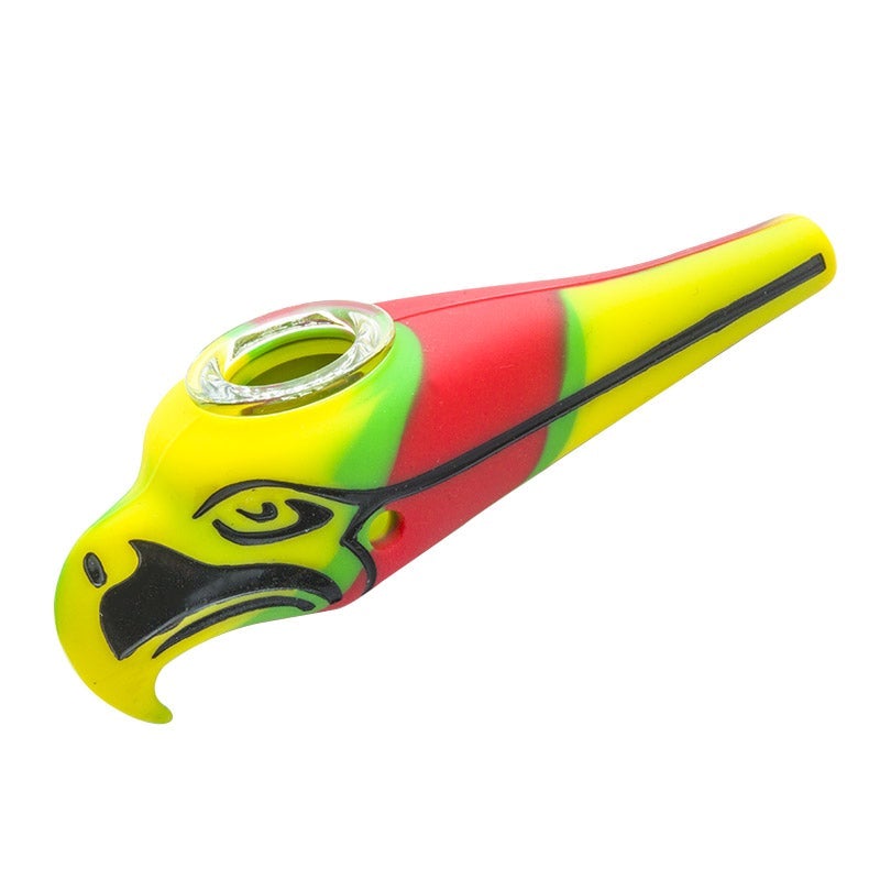 Silicone Seahawks Hand Pipe (Random Color)