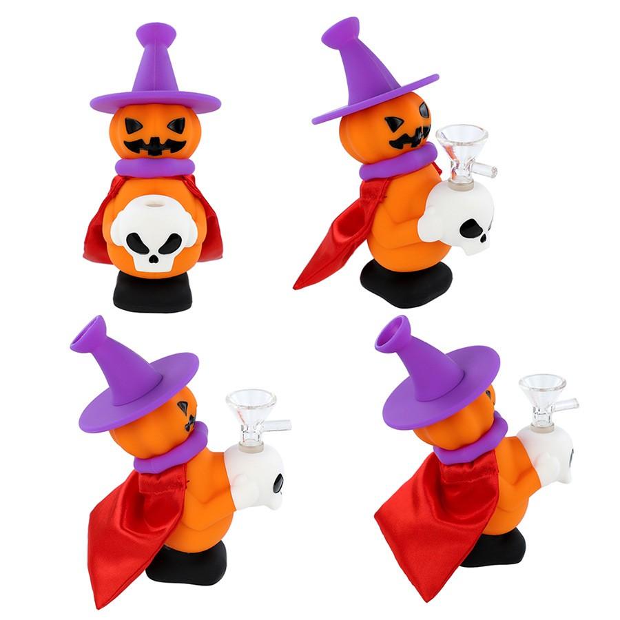 Pumpkin Skull Water Pipe