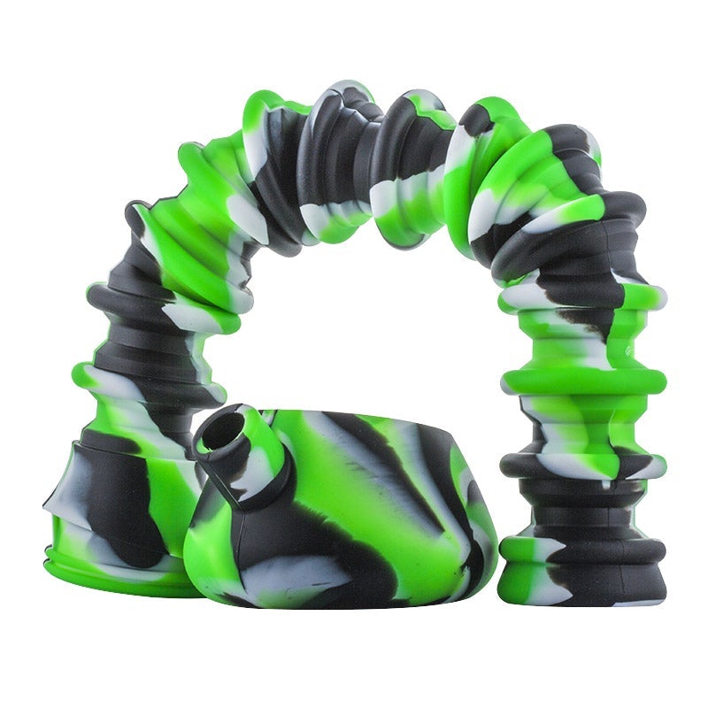 21 Silicone Collapsible Beaker Bong (Random Color)