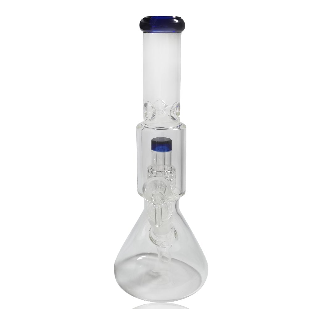 11 Matrix Perc Glass Beaker Bong