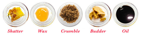 List Of Cannabis Concentrates For Nectar Collectors