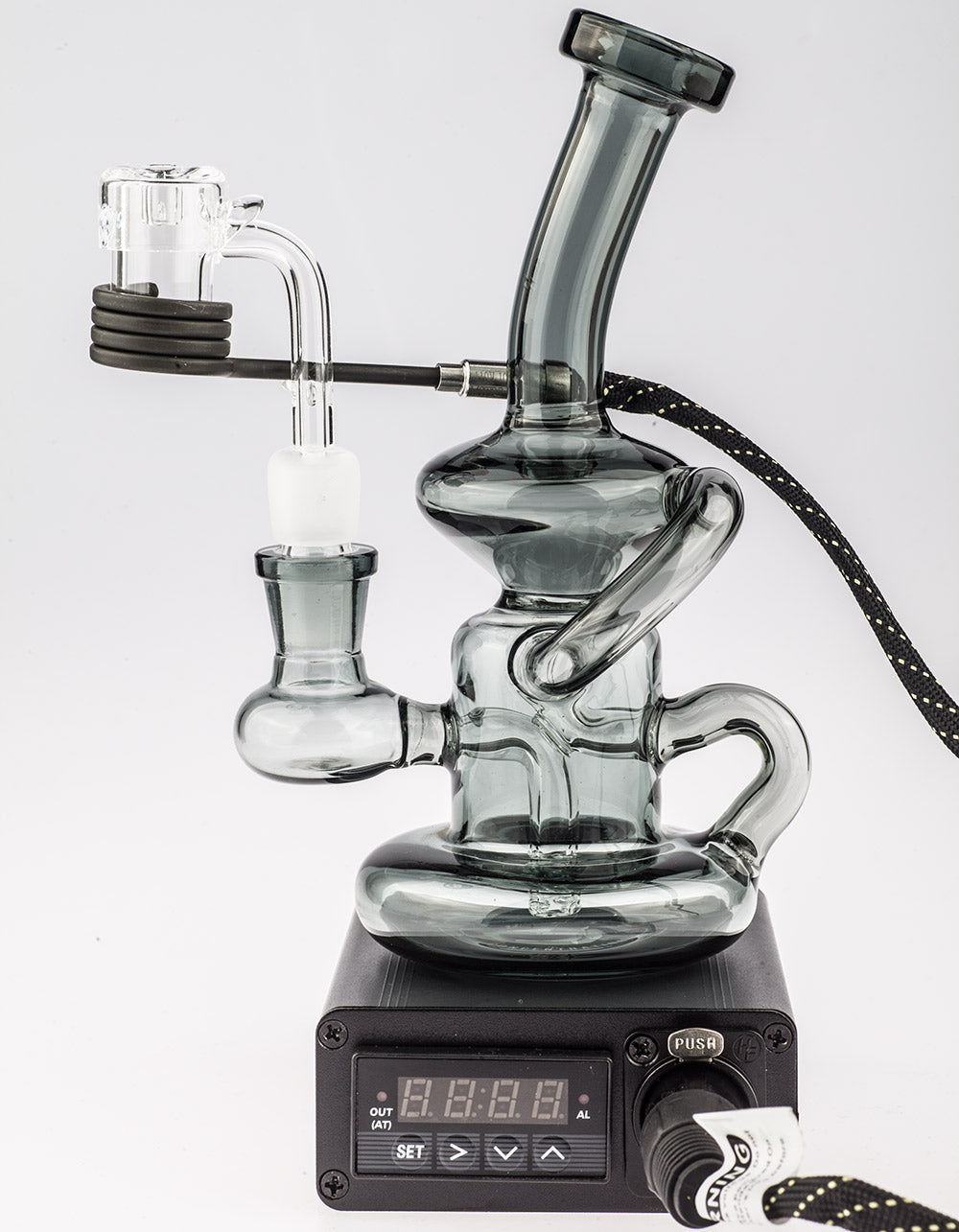 Quartz Enail W/ Grey Recycler Dab Rig Kit