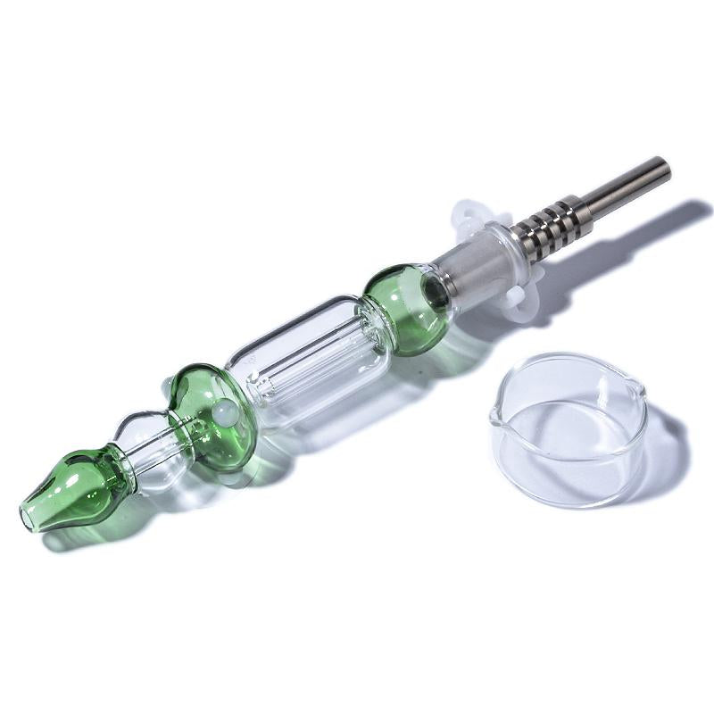 10mm Glass Dab Straw Zipper Pouch Packaging