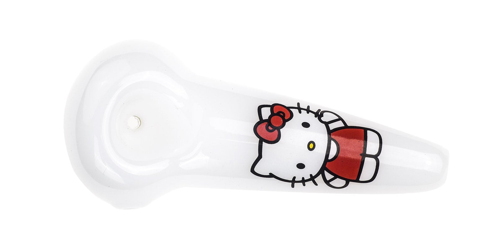 Hello Kitty White Glass Pipe