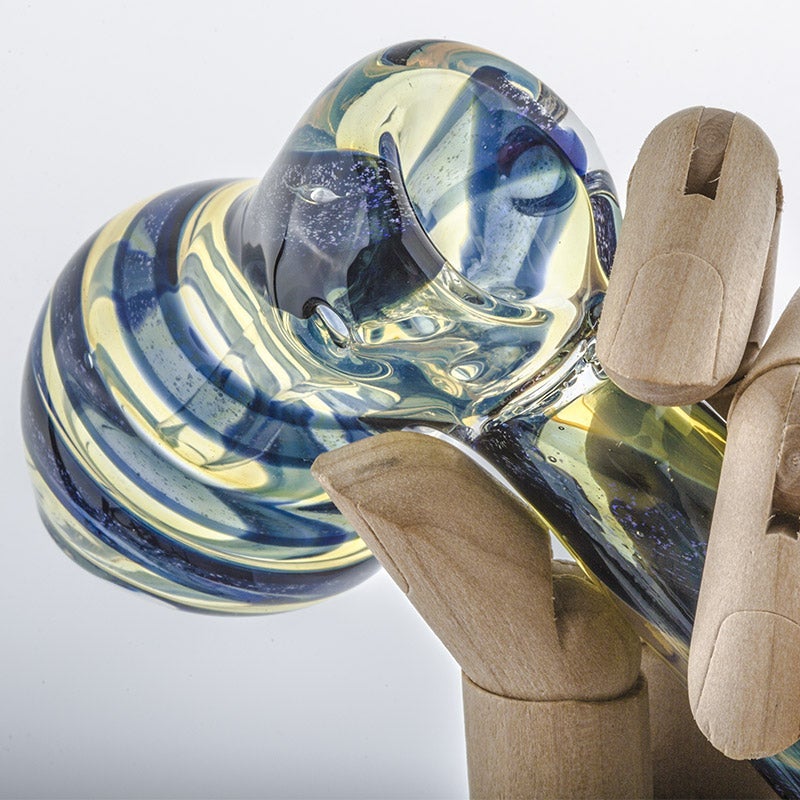 Butterfly Pattern Glass Hammer Bubbler