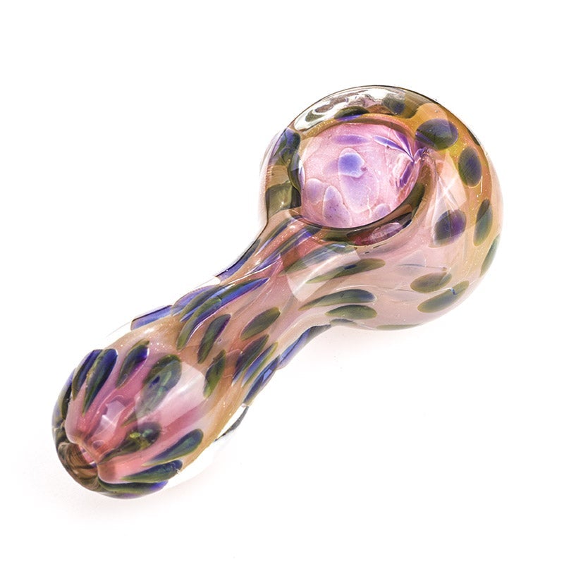 Spotted Glass Spoon Pipe