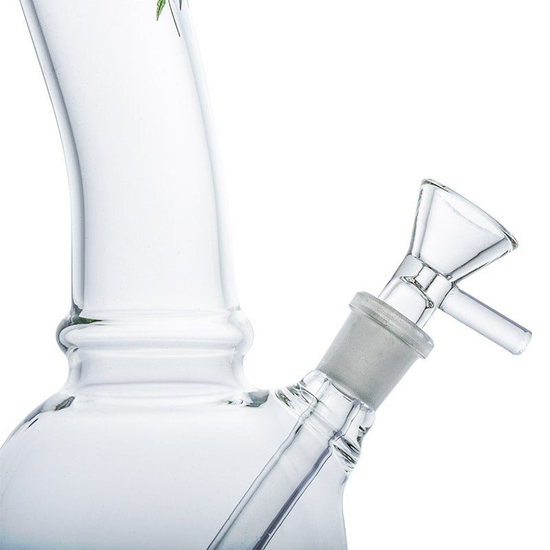 8.3 Leaf Print Mini Glass Bong