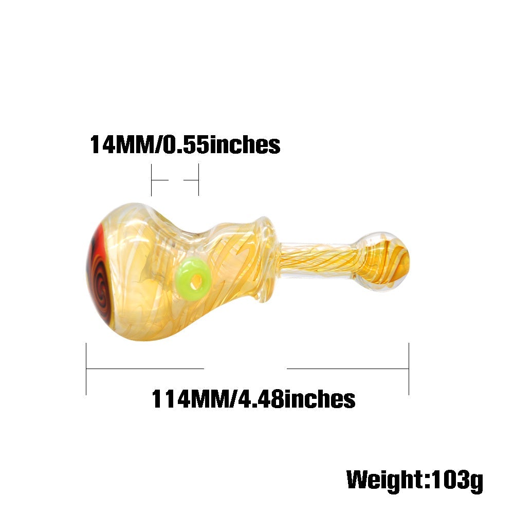 Spiral Glass Tobacco Pipe