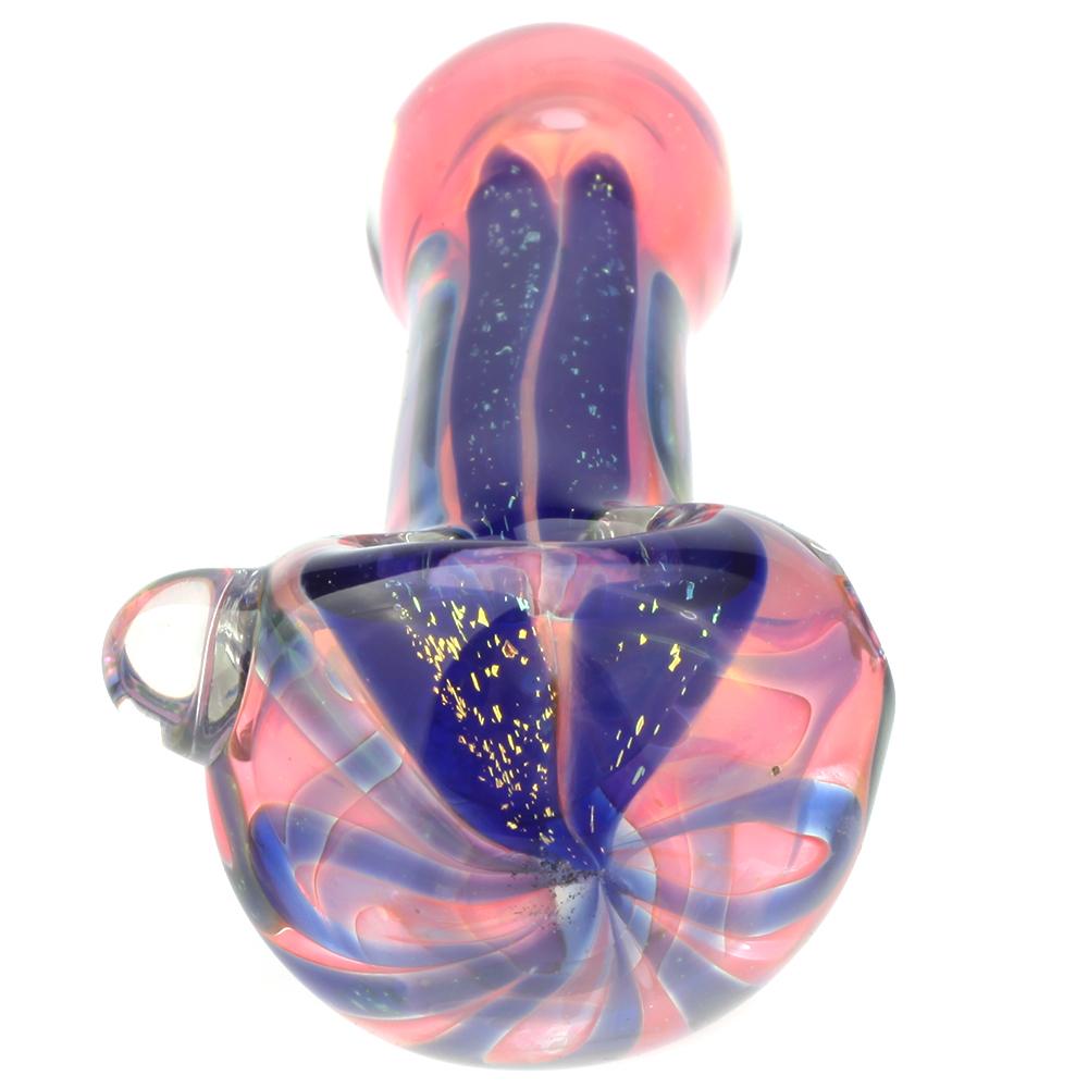 Mini Recycle Dab Rig w/ Fumed Color Changing Glass Pipe Set
