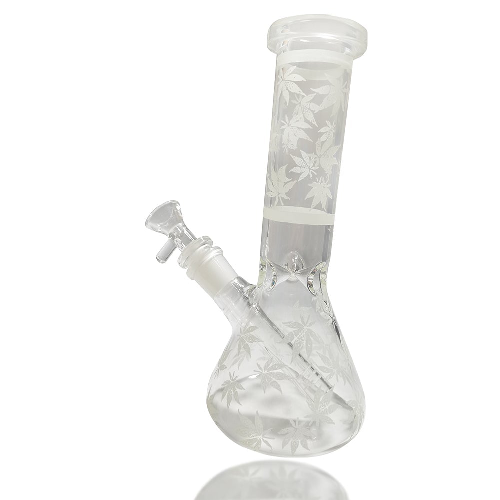 8 Glow-In-The-Dark Leaf Beaker Bong