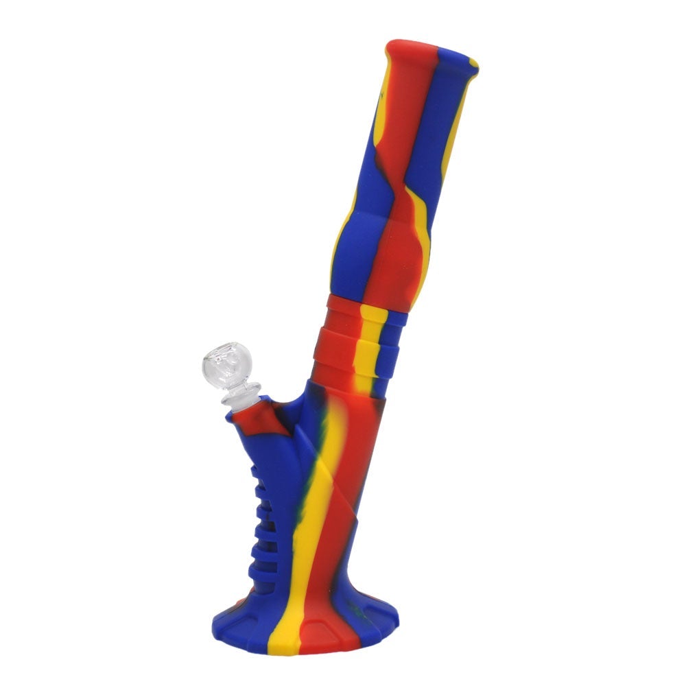 Straight 2 Part Silicone Bong